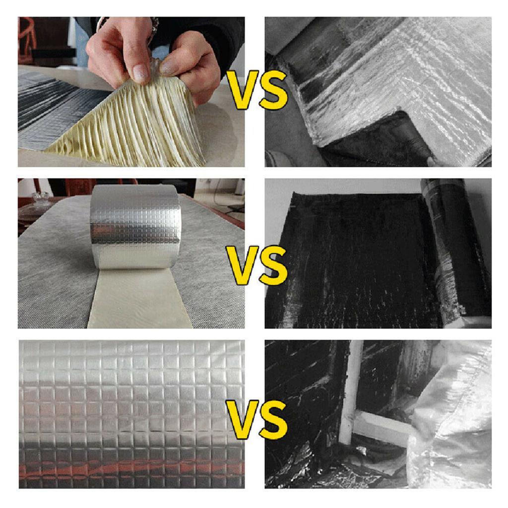 Electrically Super Waterproof Repair Tape Linered Sunlight Room Roof Self-Adhesive for HVAC Metal Repair Conformable Tape