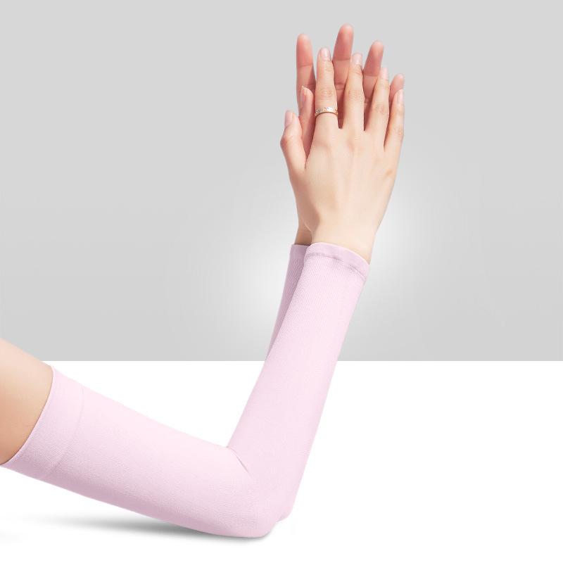 Manicotti in Seta Ghiaccio con Protezione UV per Donna e Uomo - Protezioni per Braccia per Ciclismo Estivo e Sport all'Aria Aperta