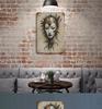 Retro Portrait Distressed Iron Wall Art - Bar & Cafe Decor