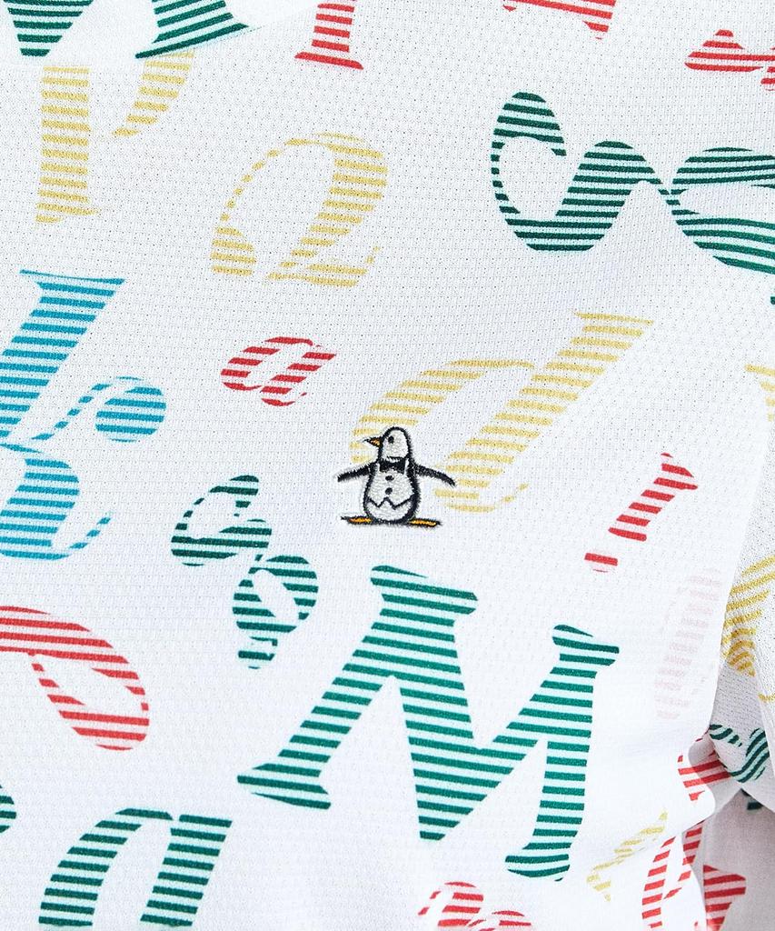 mock neck fast WH00 [Munsingwear] Short-sleeved shirt, all-over print, drying, sporty, golf, MG5SHS58L, women's, (white)