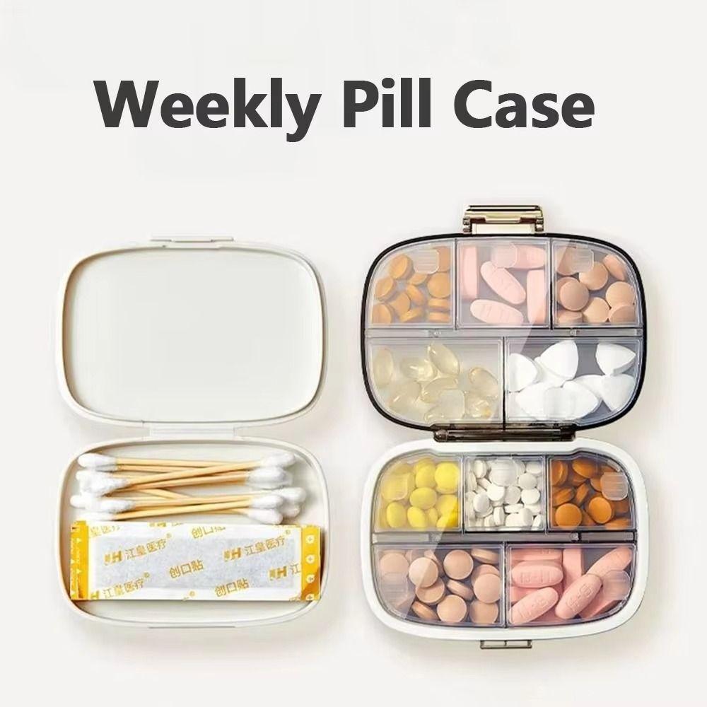 Sealed Medicine Tablet Organizer Multi-Layer Pill Container Box New Weekly Pill Case