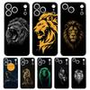 Soft Clear TPU Case For iPhone 17 Air 16E 16 11 15 14 Pro MAX 12 13 7 8 Plus SE Easter Cover Protection Concise Lion Pattern