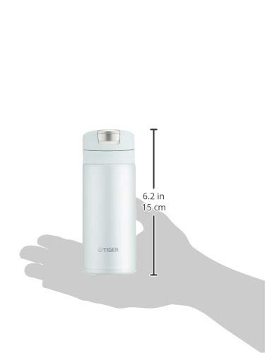 Tiger Thermos Water Bottle, 200ml Sahara Mug, One-Touch, Lightweight, MMX-A022GI, Ice Green