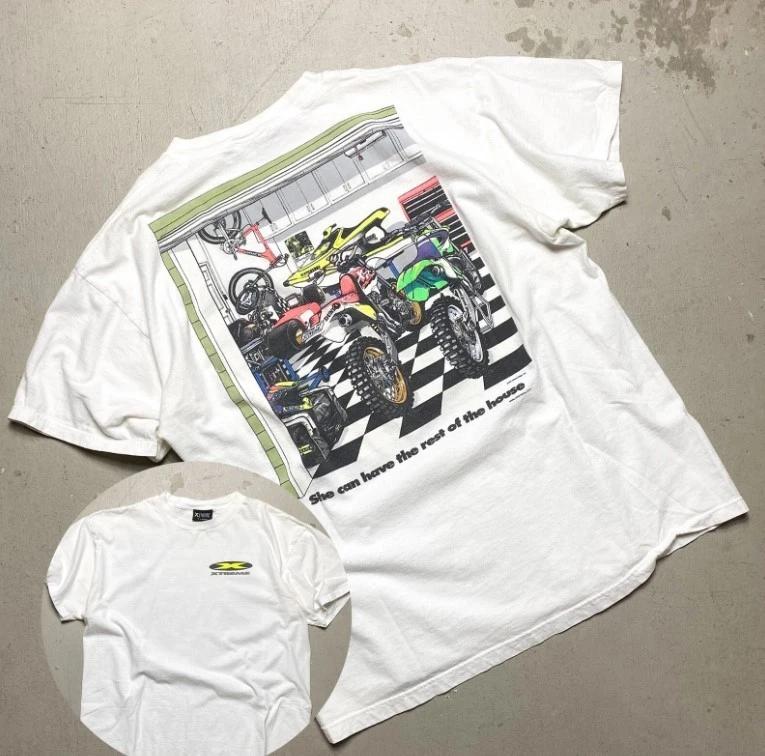 

Vintage 1997 Xtreme Racing Motocross 100% Cotton T-shirt Mens Tees Top Cotton Unisex Size S-3XL 4XL