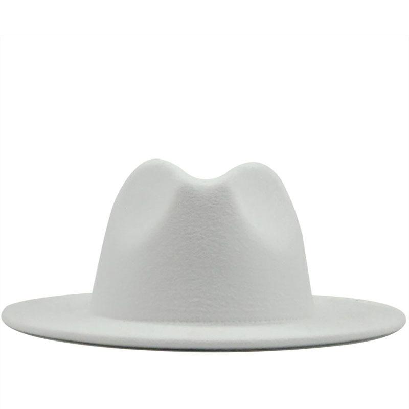eBay autumn and winter new black woolen top hat European and American fashion jazz hat color
