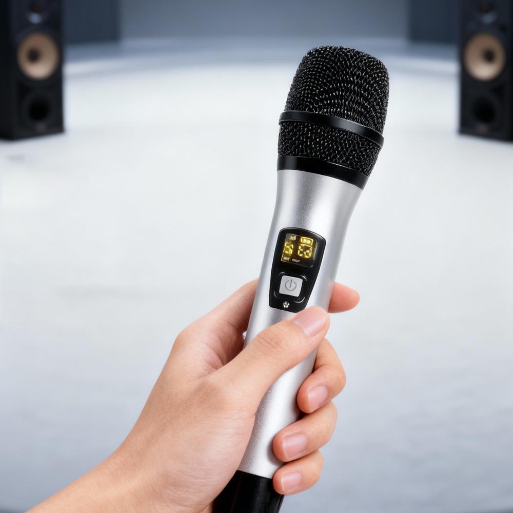 YY801 High Power Handheld Wireless Microphone Set for Home KTV & Outdoor Performance