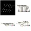 10 sztuk Rhinestone Śruba ze stali nierdzewnej Nos Hoop Ring Stud Body Piercing Biżuteria
