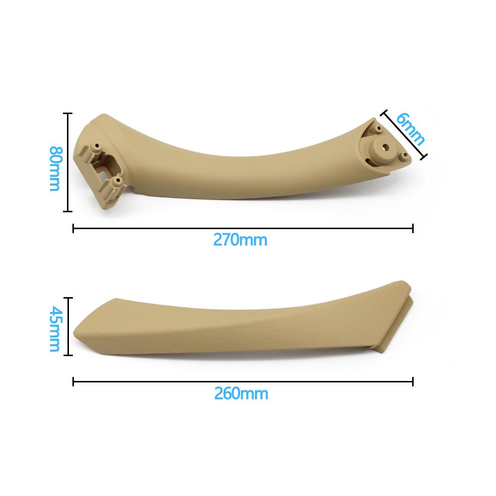 Beige Black Interior Passenger Door Pull Handle Cover Trim For BMW 3 Series E90 E91 E92 316i 318i 320i 325i 328i 2004-2012