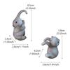 2-pCS Creative Elephant Flower Pot Decorative Pendant, Garden Animal Ornament, Resin Crafts