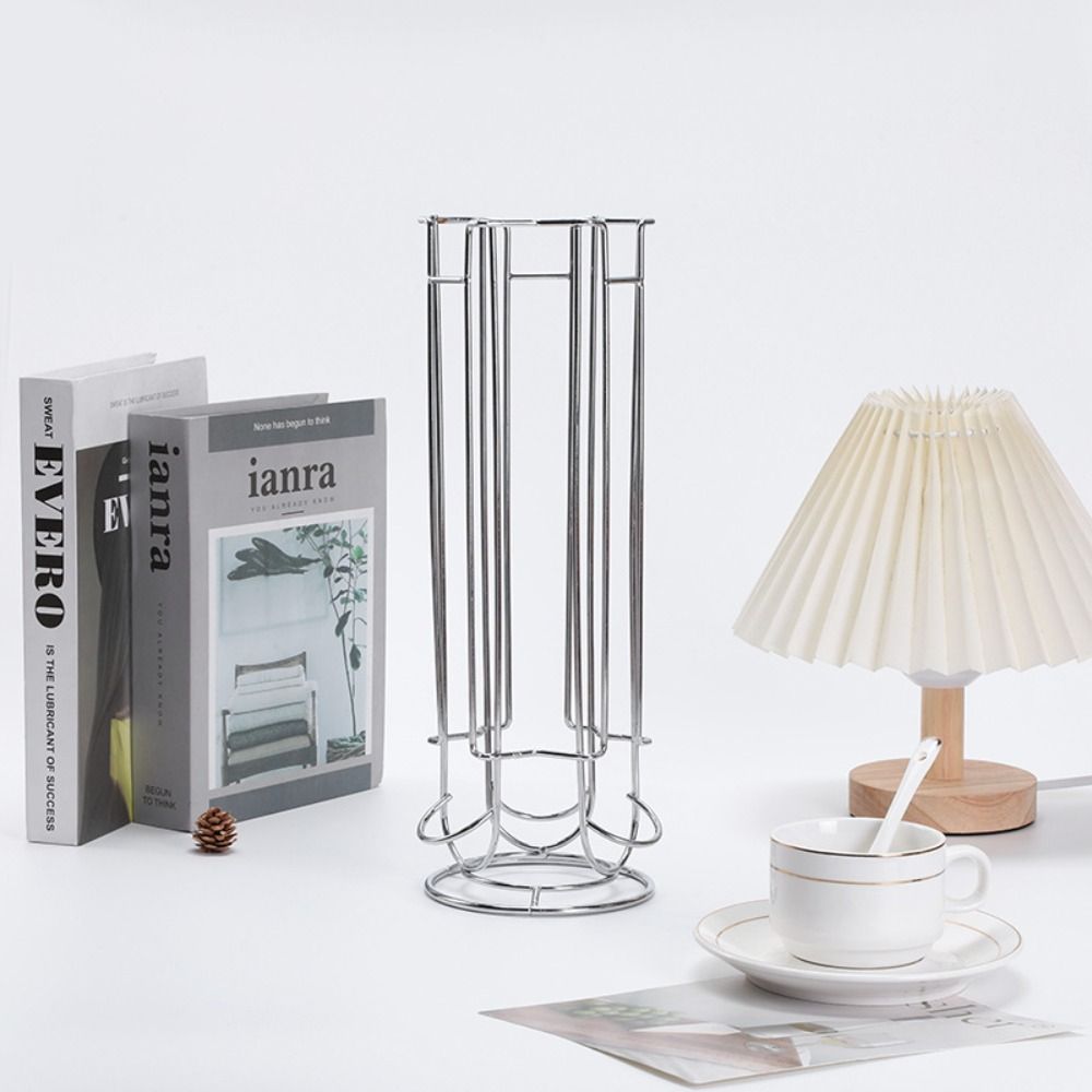 Plating Coffee Capsule Stand Hollow Structure Capsule Display Rack  Capsule Organizer
