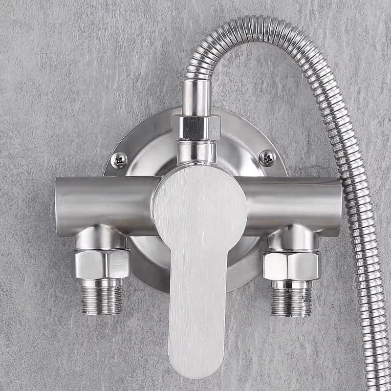 304 Stainless Steel Shower Mixer Tap for Hot and Cold Solar Water Heaters