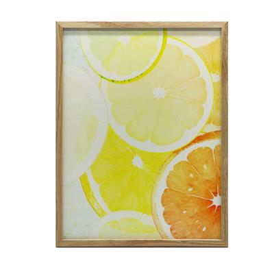 Citrus Charm Citrus Charm, 30X40 Cm, Dark Brown Wooden Frame, 230 Gsm Matte Paper