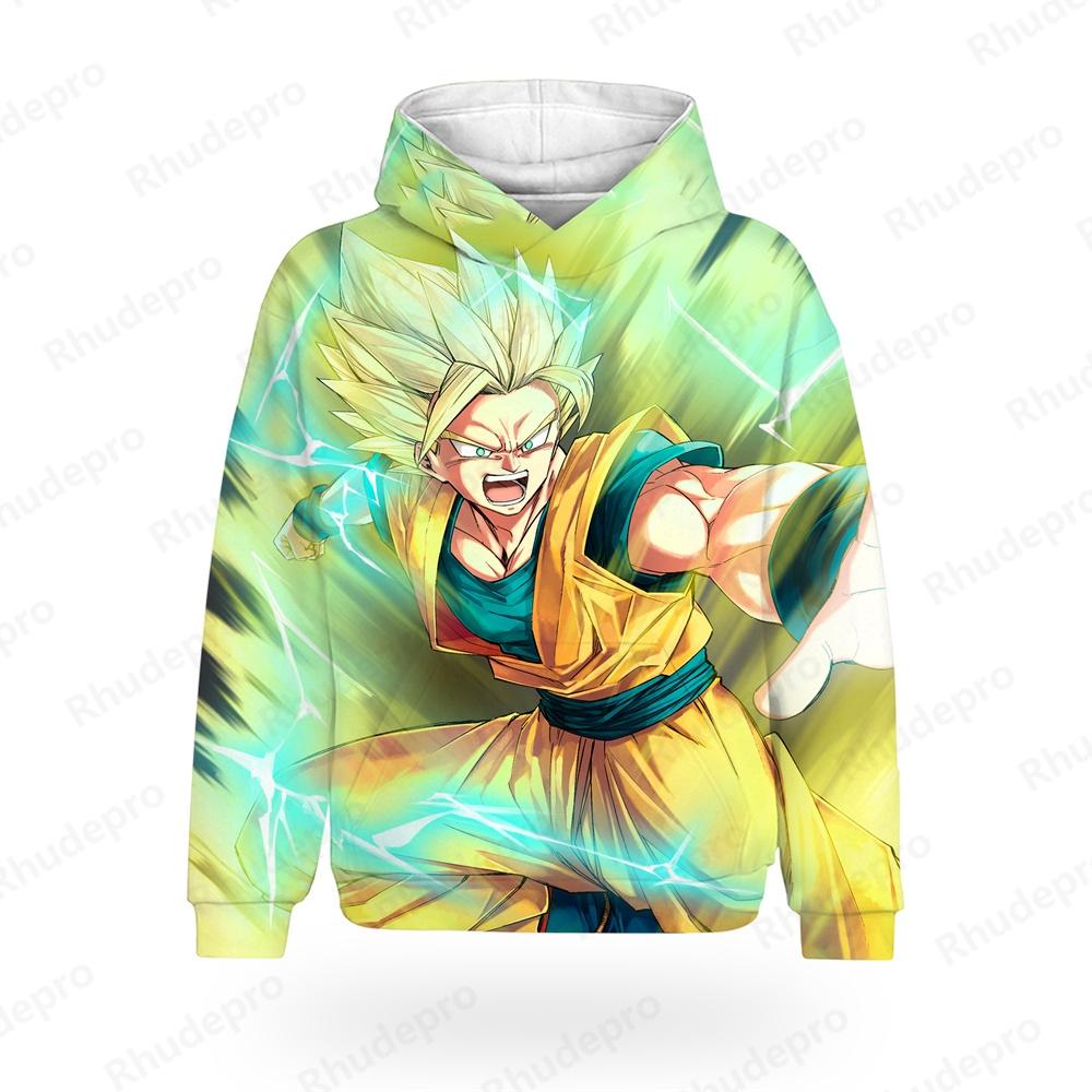 Anime Men's Hoodie Goku 2024 Dragon Ball Oversized Hip Hop Shirts Hoodie Tops Trend Super Saiya Clothing Fashion
