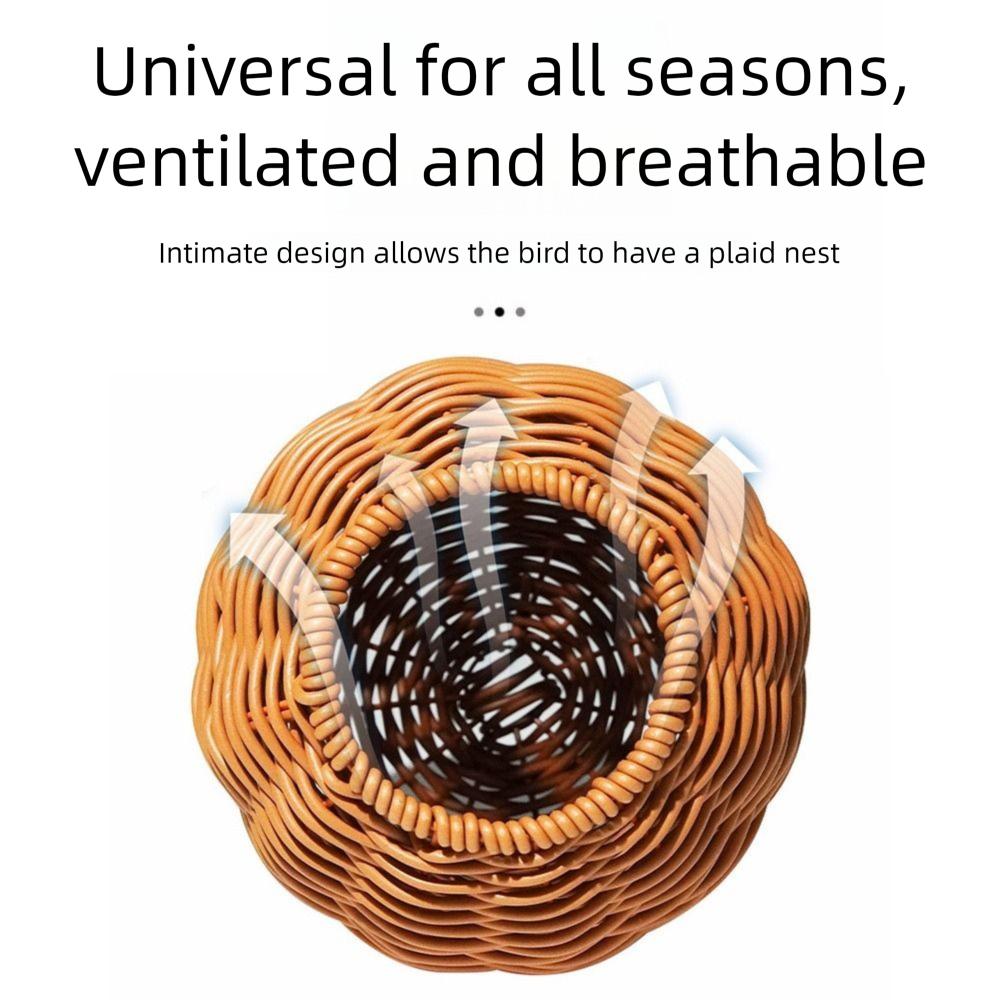 Hanging Imitation Woven Bird Nest Spherical Squirrel Bed Pigeon House Hamster Bed  Bird Cages