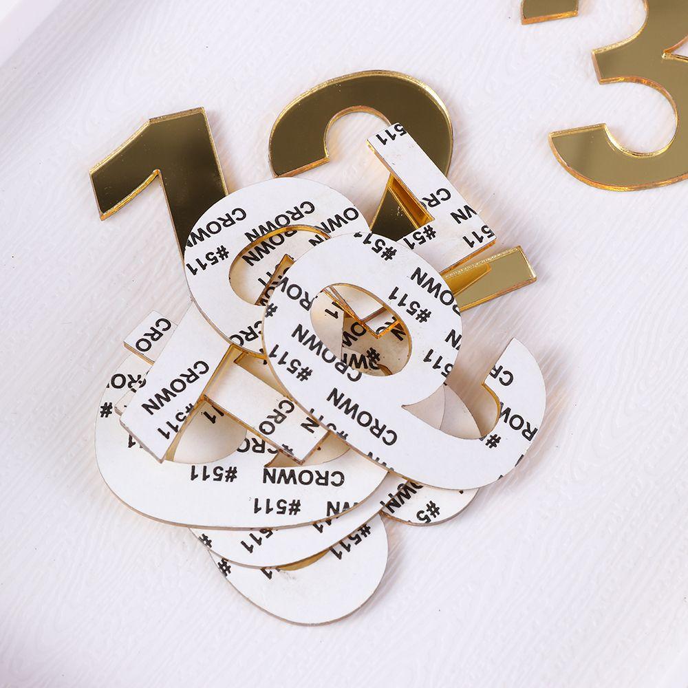 1Pcs Modern Self-adhesive Door Label House Drawer Sign Door Plate Number Door Numeral Plaque Gate Digits