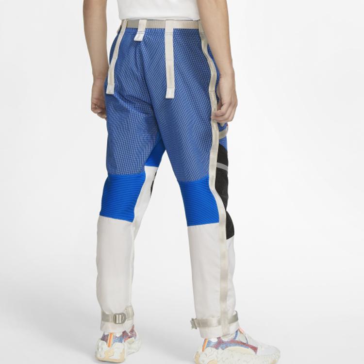 Nike ISPA Series Spliced Mesh Colorblock Pants Men Bottoms Blue AR5866-484