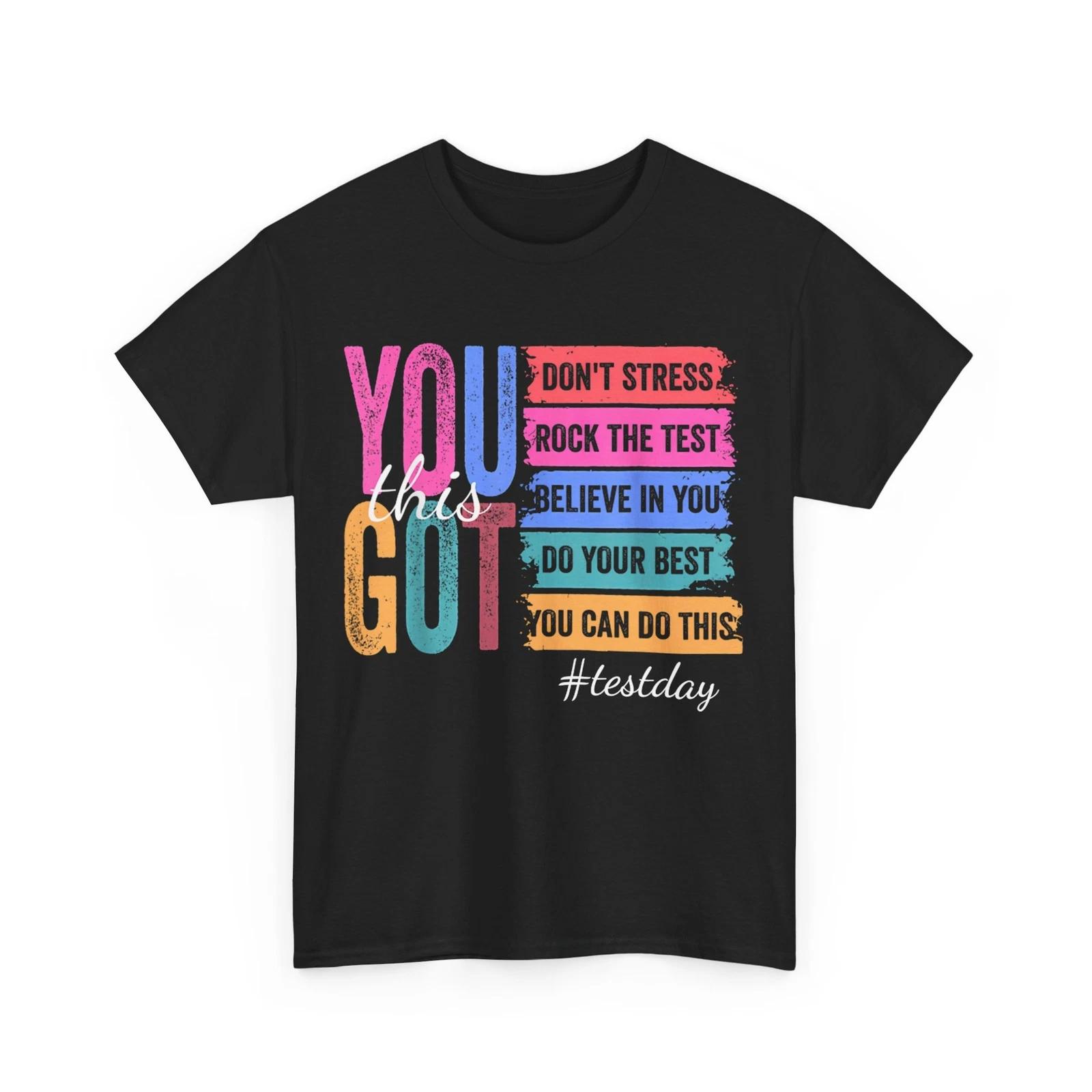Test Day T-shirt, You Got This Don t Stress Rock The Test Teacher Vintage Shirt L