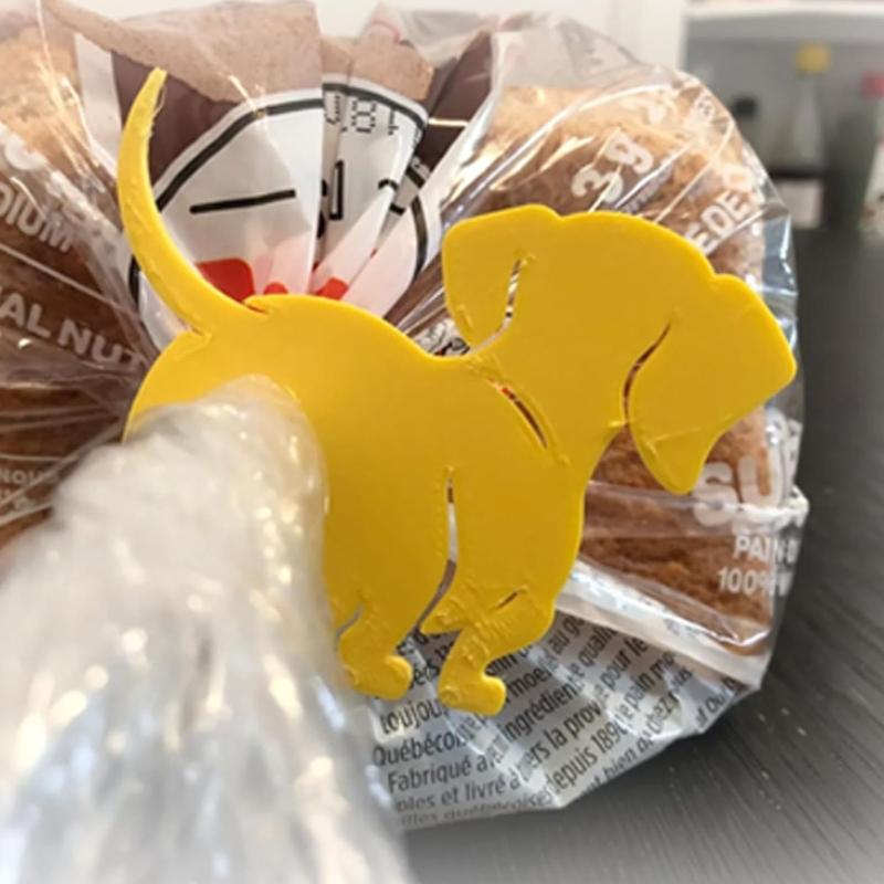 Novelty Animal Bread Clips 3D Printed Cats/Dog Food Bag Sealer Fasteners 3D Printed Plastic Materials For Chip Treats