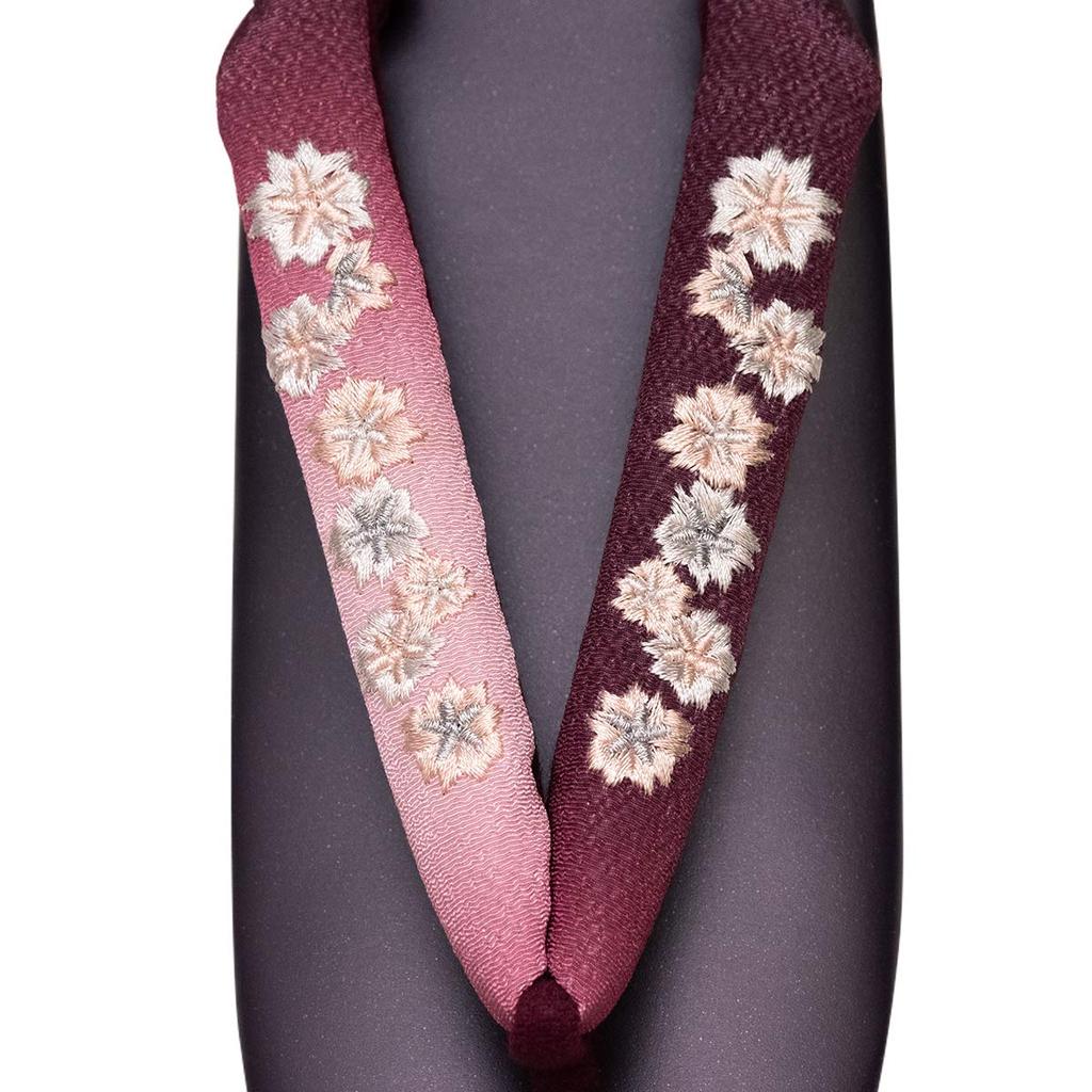 Verschwommene Urethansohle [Kyouetsu] Damen Sandalen, Zehensteg, Stickerei, (04.Lila)