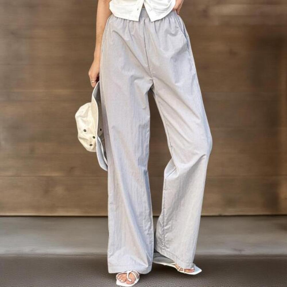New Arrivals Open Run Women Summer Wide Loose Fit Pants