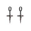 Gothic Earring for Girl Punk Goth Thorn Rose Crow Stud Moon Earrings puncture Earring Halloween Party Accessories Jewelry