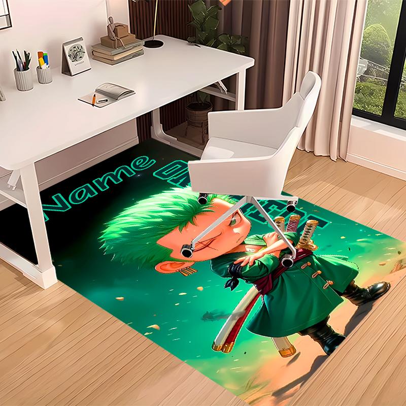 Custom personalization Zoro the Pirate King Print Area Rug - Soft, Washable Non-Slip Indoor Mat,Living Room,Home&Office Decorative Rug