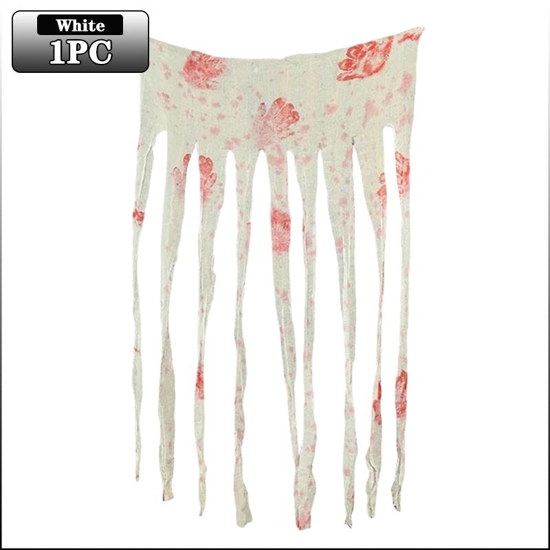 

1-10PCS Halloween Blood Handprint Door Curtain Gauze Scary Wall Hanging Ghost Festival Horror Scene Party Decoration Prop 100x160cm
