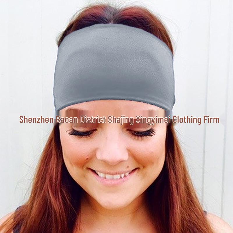 European & American Street Style Double-Layer Solid Color Print Headband A7300