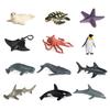 Marine Organism Model Turtle Crab Starfish Dolphin Octopus Penguin Ocean Creatures Figurine