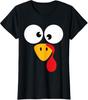 Funny Turkey Face For Thanksgiving Family Costume Ladies' Crewneck T-Shirt