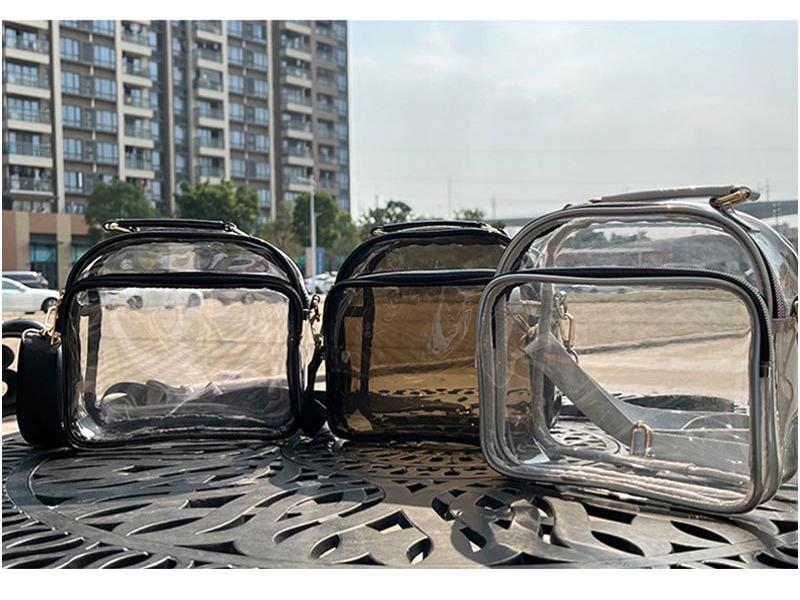 Transparent PVC Single Shoulder Crossbody Bag - Simple Women's Jelly Doll Bag
