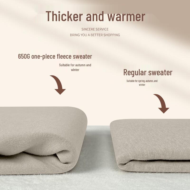 Mao Ren Herren Thermopullover aus Wolle und Modal mit halbem Rollkragen