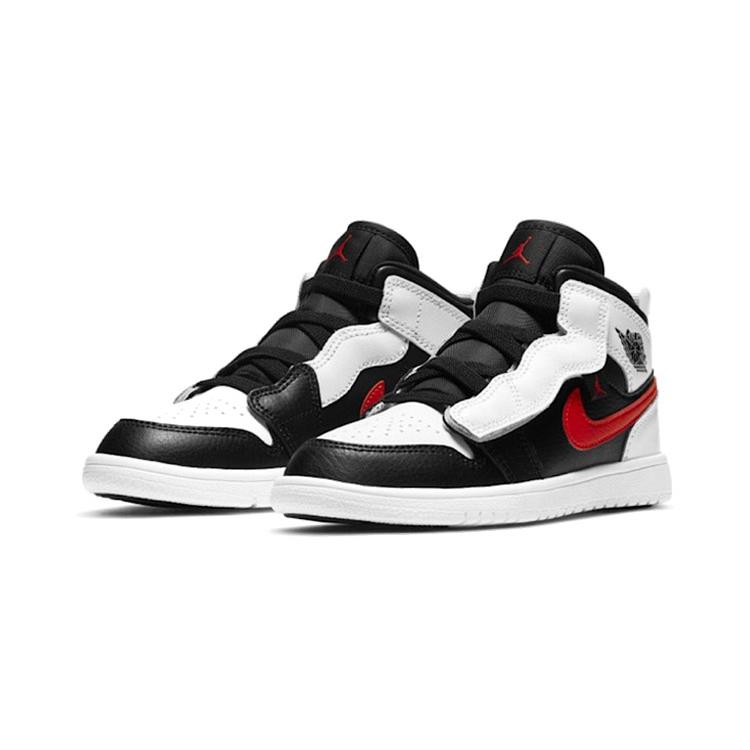New Jordan 1 Mid ALT White Black Red AR6351-075