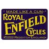 Faça uma Declaração com a Royal Enfield: Uma Placa de Metal Vintage Imperdível para Cada Espaço Consciente da Decoração