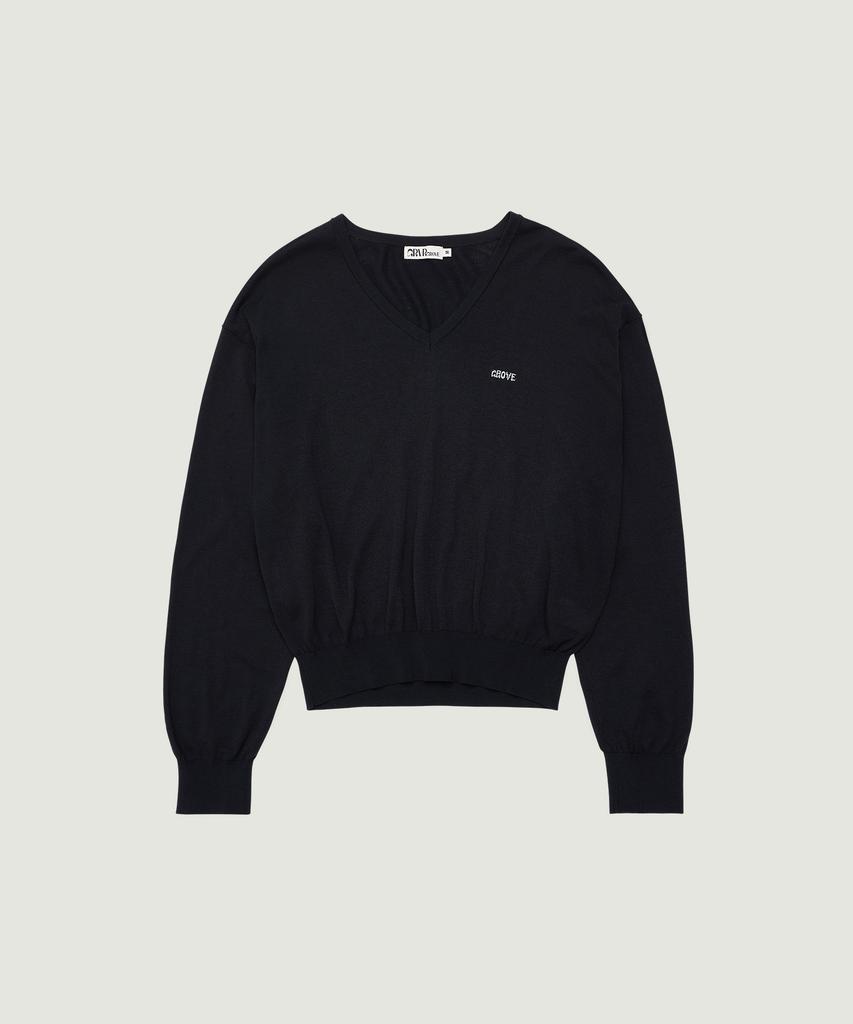 GROVE Canopy V-Neck Knit (Navy)
