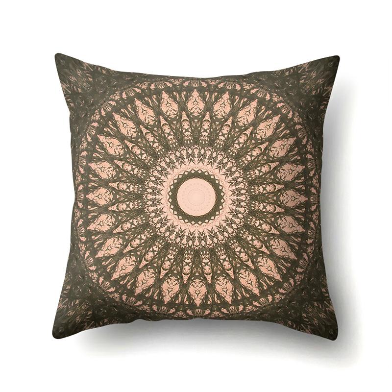 American Retro Ethnic Bohemian Polyester Pillow Case Car Decoration Home Printed Waist Rest Pillow Case