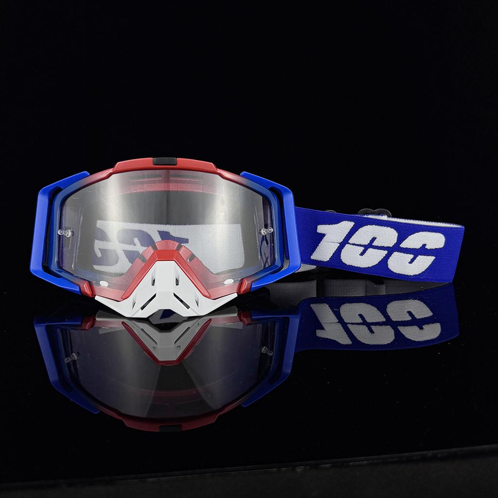 100 Motorcycle Goggles Motocross Glasses Off-road Sunglasses For Man MTB ATV Mask Windproof Protection Cycling Racing Goggles