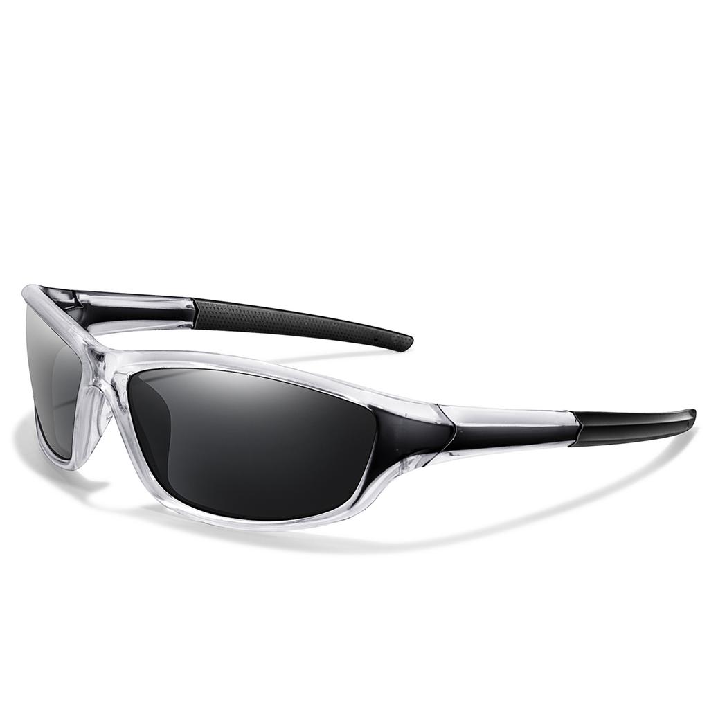 Men and Women Polarized Fishing Sunglasses Outdoor Sports Cycling Driving Hiking Eyewear Camping Travel Transparent Frame UV400