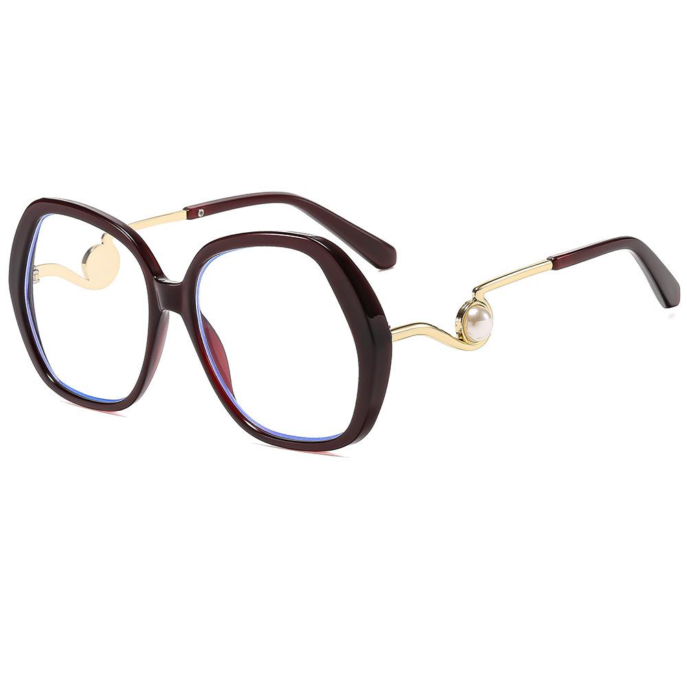 

Элегантные женские очки для чтения в большой оправе, прозрачные, модные, дизайнерские, с жемчугом, от синего света, увеличительные 0