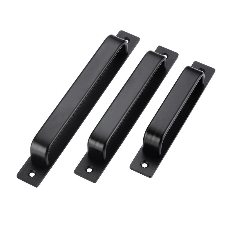 Aluminum Alloy No-Drill Anti-Theft Door Handle for Sliding, Bathroom, and Entrance Doors