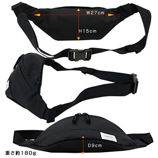 Yoshida Bag Girl Mousse Body Bag Waist Bag L Size Navy [Porter] 751-18181 (3. (50))