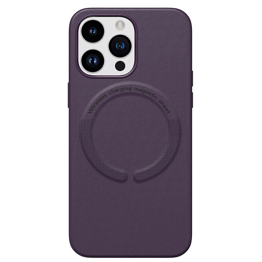 Skórzane etui do bezprzewodowego ładowania Magsafe iPhone 15 14 13 Pro Max 12 13 Pro 14 Pro iPhone14 odporna na wstrząsy obudowa telefonu Capa