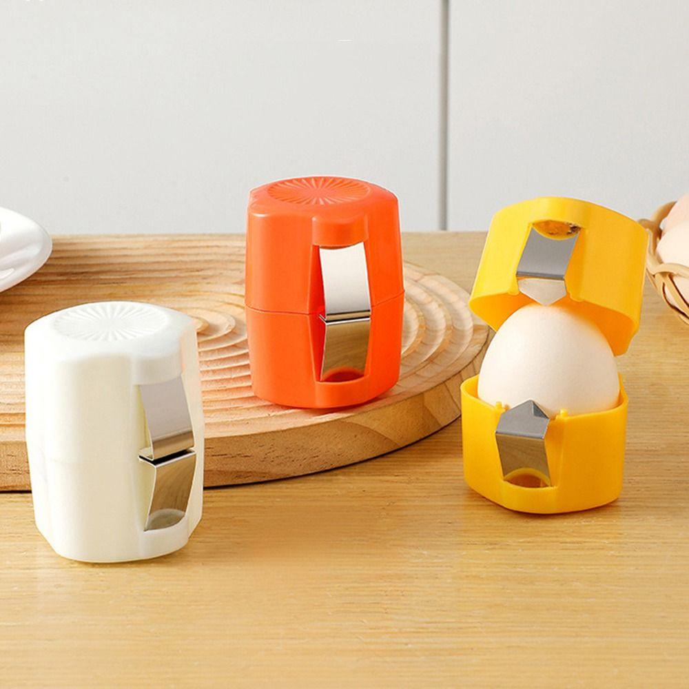 Creative Cute Egg Shell Opener Stainless Steel Household Egg Opener Tool Separator Upgraded Egg Opening Machine For Raw Eggs
