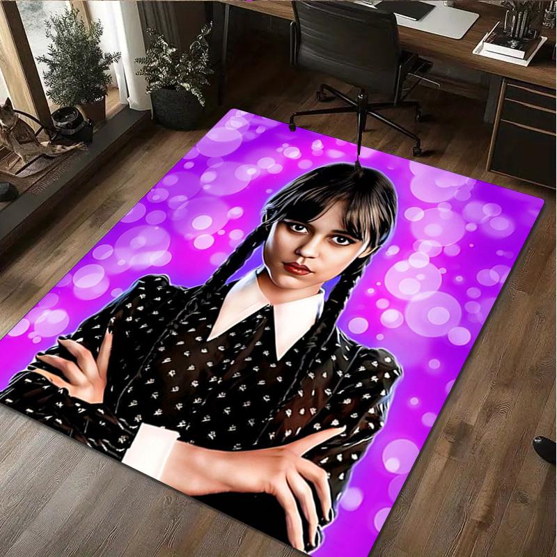 1Pc Wednesday Rug - Home carpet Office Decorative Carpet For Living Room Bedroom Door Mat Floor Rug Computer Chair Area Rug