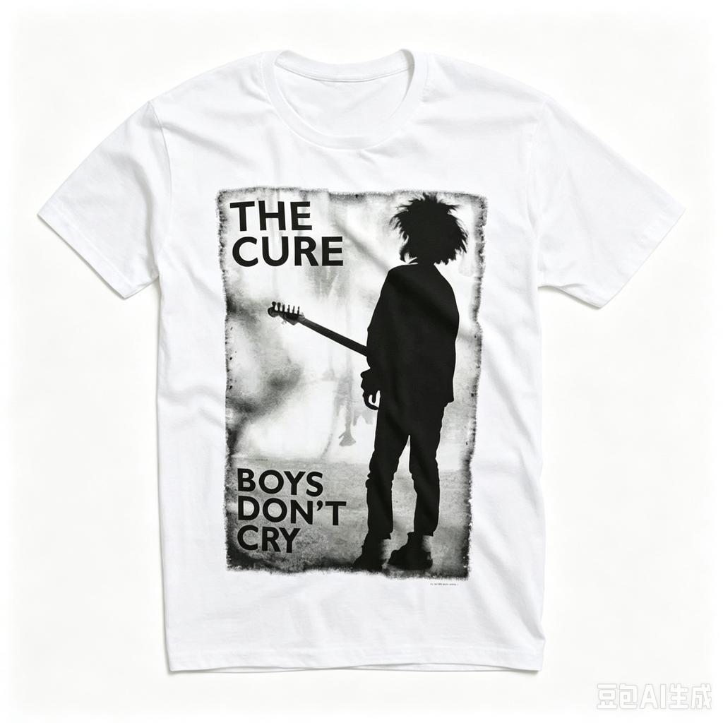 The Cure Boys Dont Cry Retro Style Graphics Cotton Tshirt Unisex  Summer Fashion Short Sleeve Unisexs Shirt Streetwear