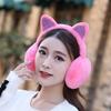 Fashionable Ear Muffs for Women Girl with Cat Ear Folding Comfortable Ear Protectors for Easy Storage Winter Headwear