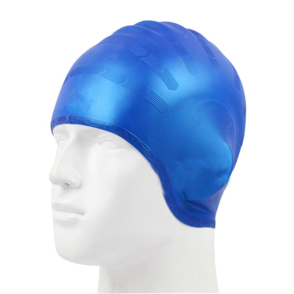 Man Women High Spandex Swimming Silicone Wear Waterproof Swimming Caps