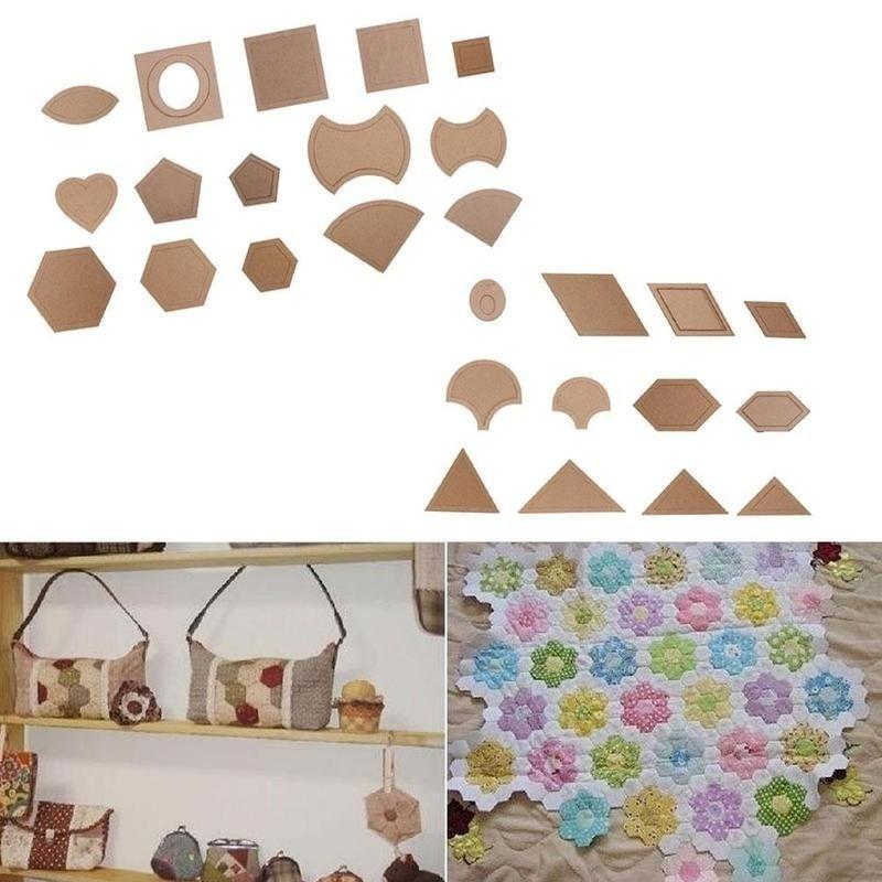 Creative 1 Set 54PCS Mixed Quilt Patterns Acrylic Styling Tool Diy Tools For Patchwork Quilter Cloth For Quilting Supplies