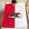 1 Stück AZ Alkmaar Aufdruck Flanelldecke, Hohe Qualität, Bequem für alle Jahreszeiten, Heimdekoration, Wärme und Komfort, Perfekt für Weihnachtsgeschenke