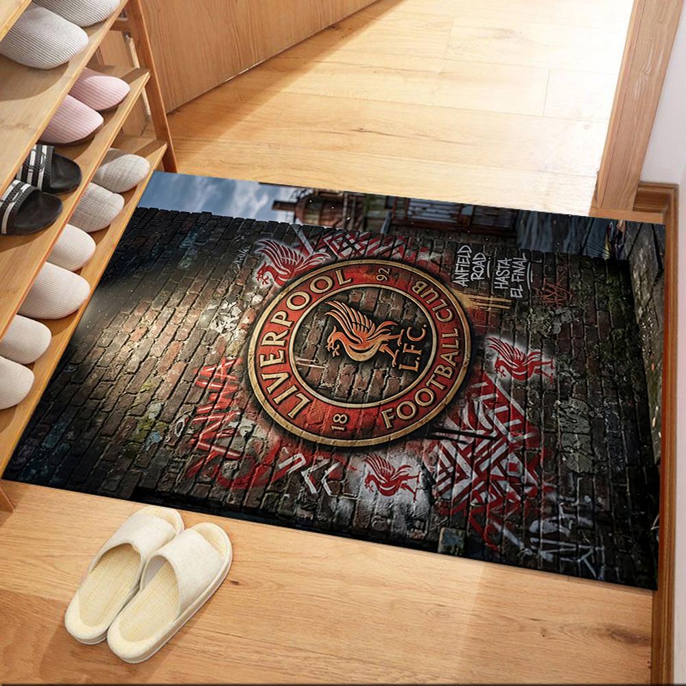Liverpool Football Club Area Rug Suitable For Living Rooms Balcony Decorate Room Dormitory Antislip Rug Decorate Offices Gift For Festivals